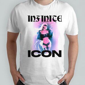 Paris Hilton T-Shirt Infinite Icon Pop Culture Celebrity Fan Graphic Tee 92